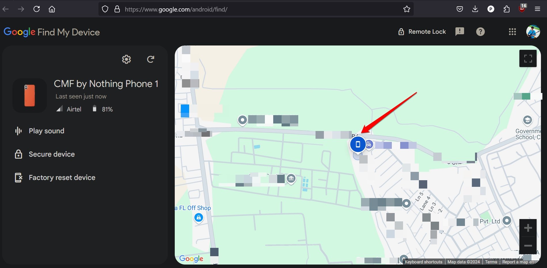 how to use Android Find My Device