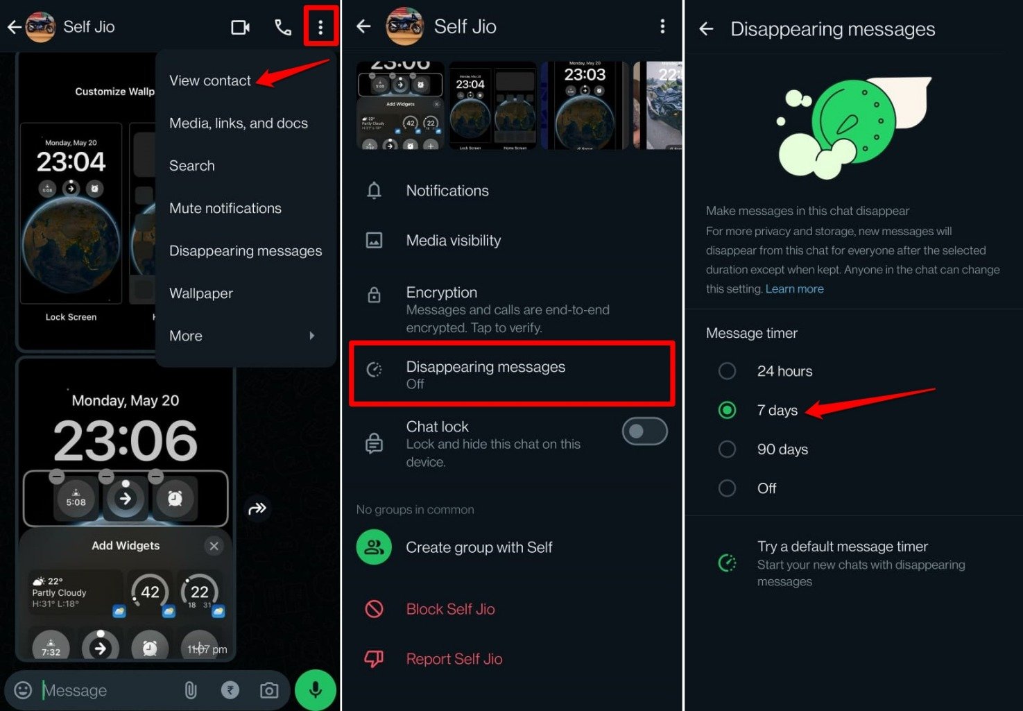 How to Auto Delete WhatsApp Messages 2 how to use disappearing messages on WhatsApp Android