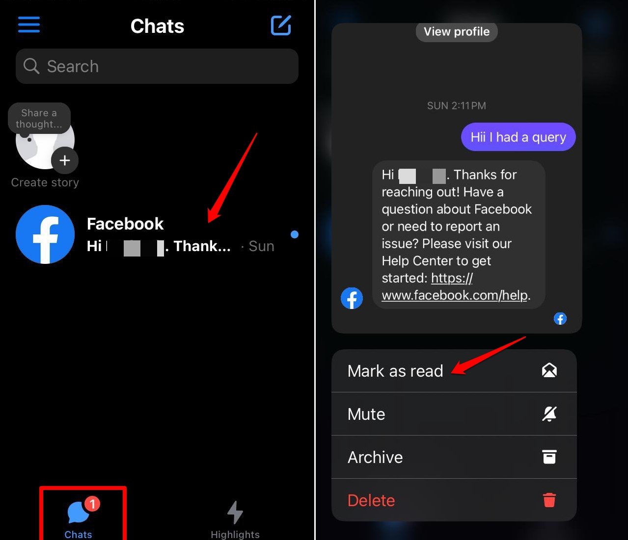 How to Find Unread Messages in Messenger 7 how to view unread messages on Messenger iOS