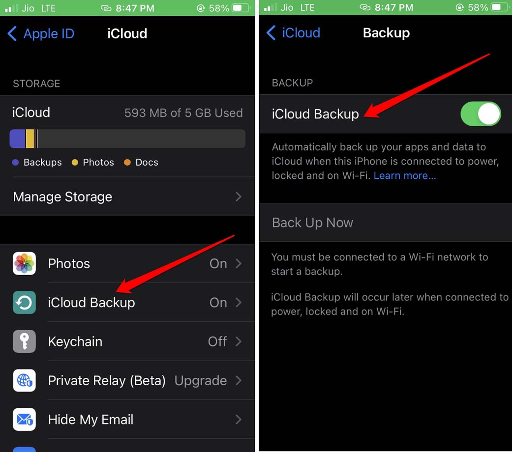 10 Things You Must Do Before Selling Your iPhone 8 iCloud backup enable