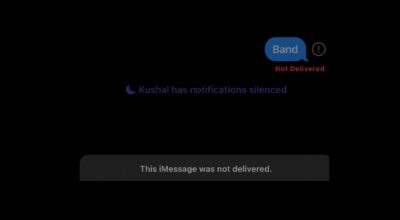 iMessage Not Delivered iPhone Fix