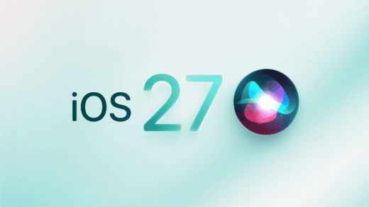 iOS 27 AI features concept logo with Siri