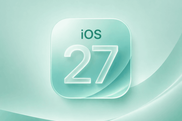 iOS 27 concept logo
