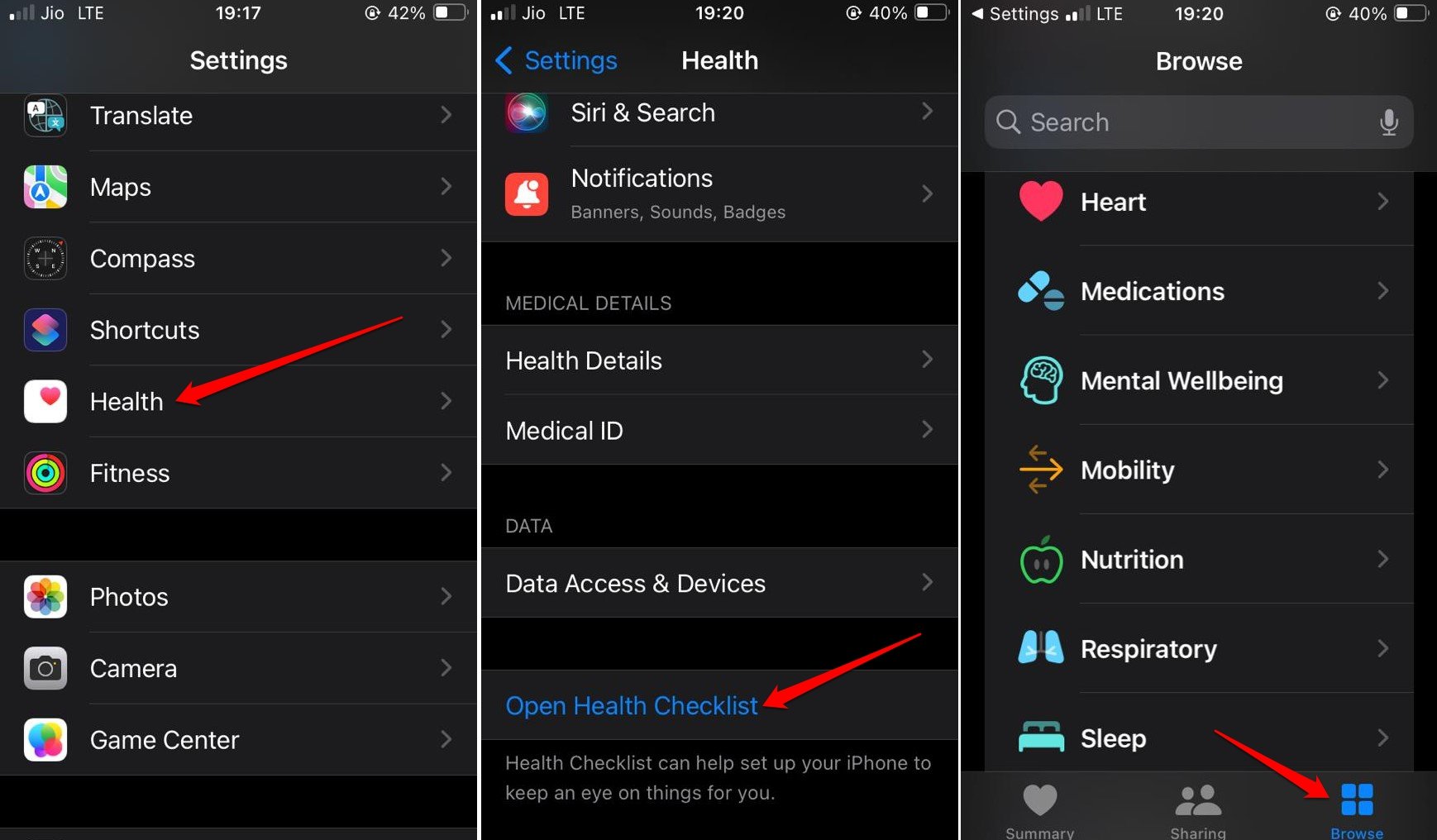 How to Use Mental Wellbeing in Health App in iOS 17? 2 iOS Open Health checklist