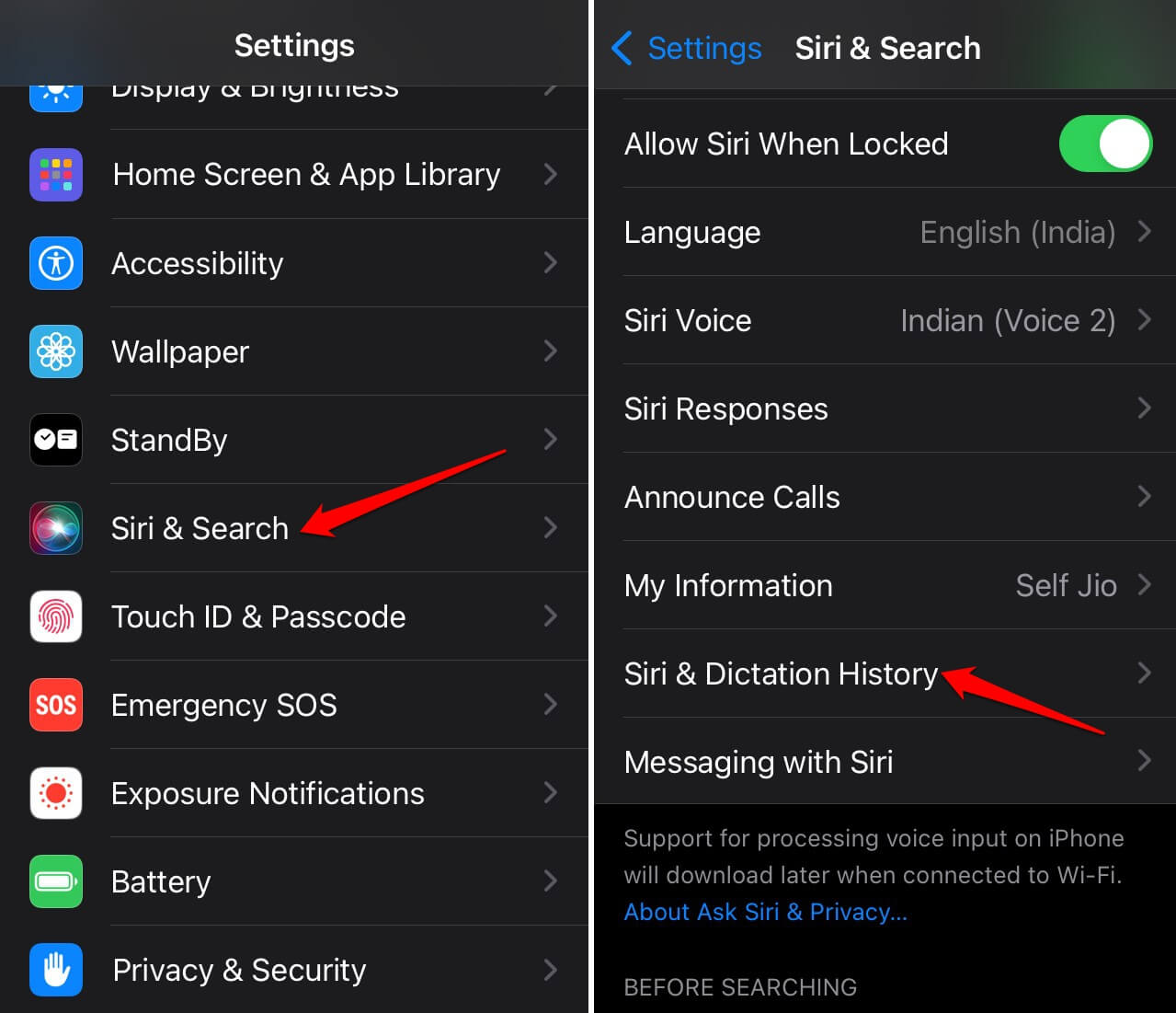 How to Fix Siri Keeps Saying 'Something Went Wrong' on iPhone 6 iOS Siri and search dictionary