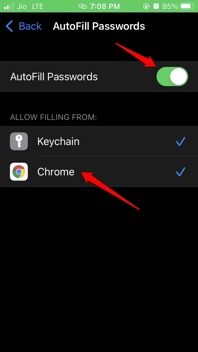 How to Fix Google Chrome Not Saving Passwords on PC? 11 iOS enable password autofill for Chrome