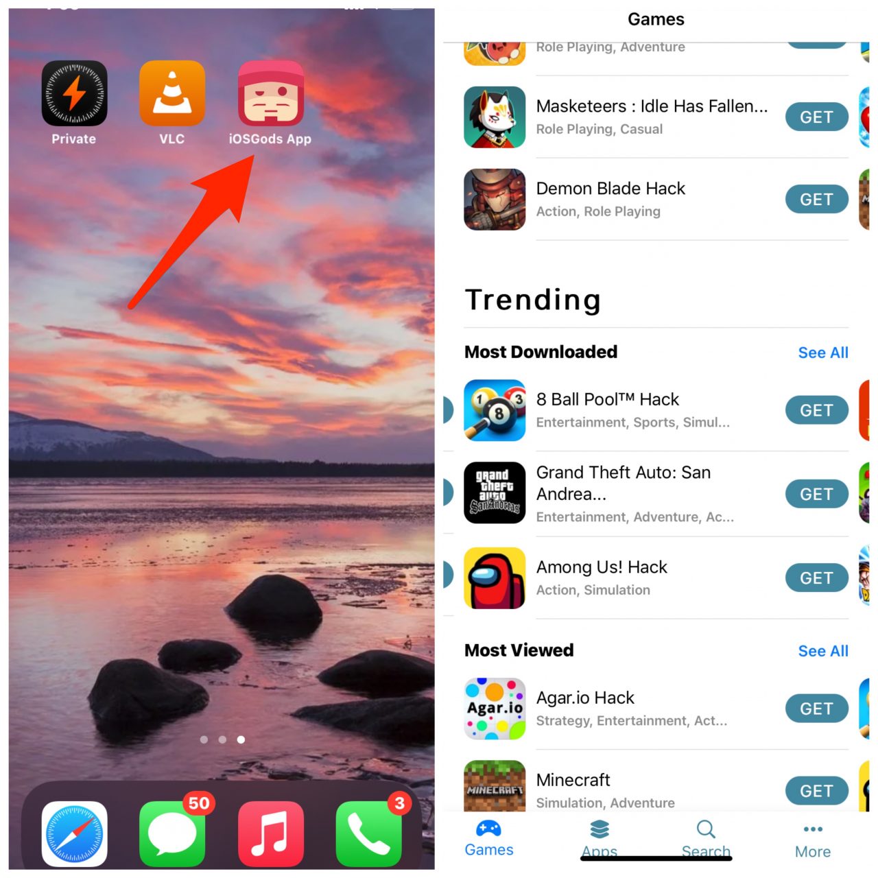 5+ Best TutuBox Store Alternatives for iOS 2 iOSGods_Installed
