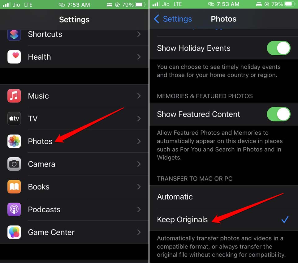 How to Fix iPhone Files Not Showing on PC? 5 iPhone image format keep originals