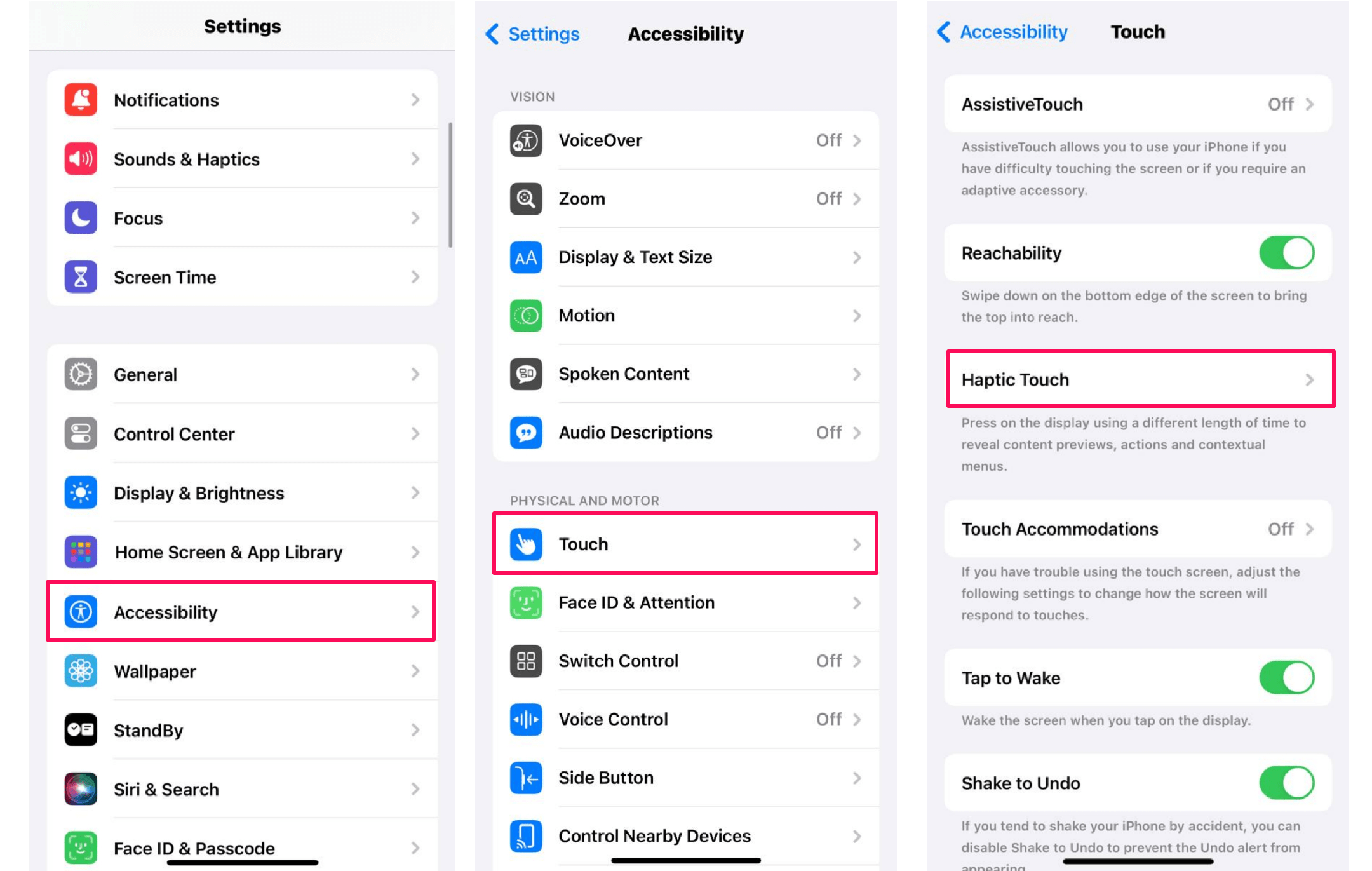 How to Adjust Touch Sensitivity on iPhone or iPad 2 Choose Haptic Touch in the Accessibility menu