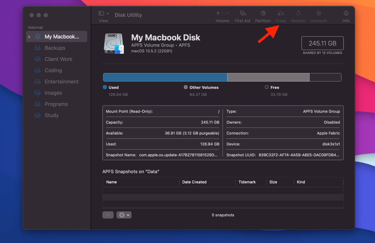 How to Recover Missing Files After Mac Update? 10 Erase MacBook Disk Mac