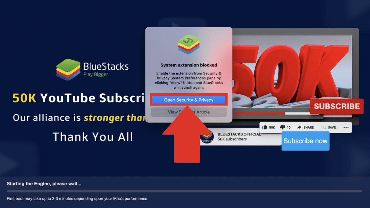How to Fix BlueStacks X Not Working on Mac? 4 Security & Privacy Option BlueStacks X