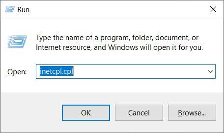 Fix “err_tunnel_connection_failed” in Chrome 2 inetcpl.cpl