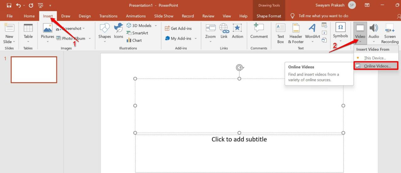 How to Fix Videos Not Playing in PowerPoint Presentation? 6 insert online video to powerpoint