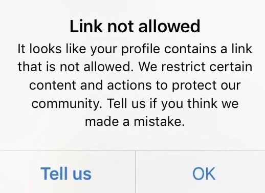 100% Fix: Linktree Restricted or Not Allowed on Instagram 3 instagram-link-not-allowed-linktree
