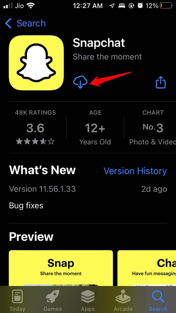 How to Fix Snapchat Not Showing Messages on Android and iPhone? 17 install Snapchat from App Store