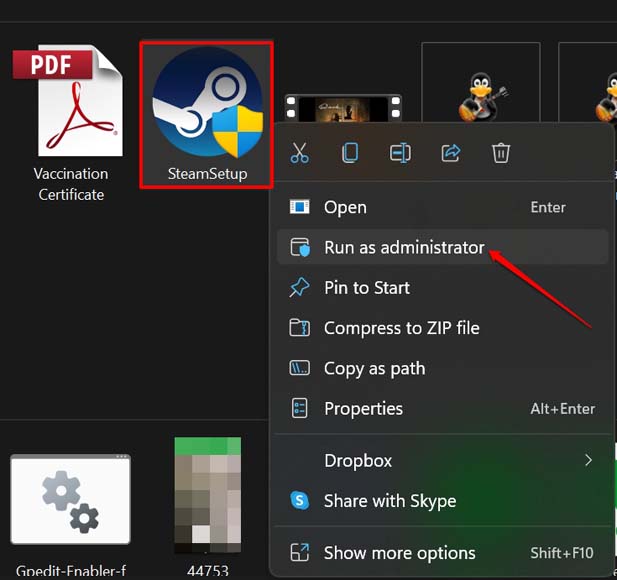 install a program on Windows 11 as an administrator