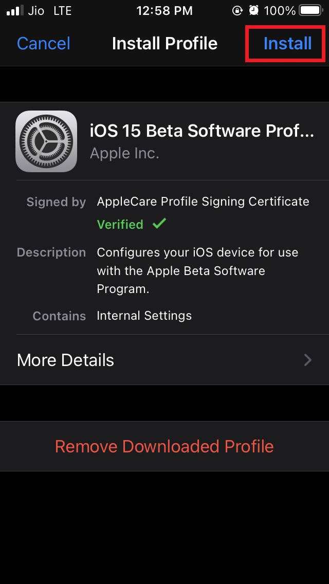 How To Install iOS 15 Beta on iPhone? 6 install iOS 15 beta profile