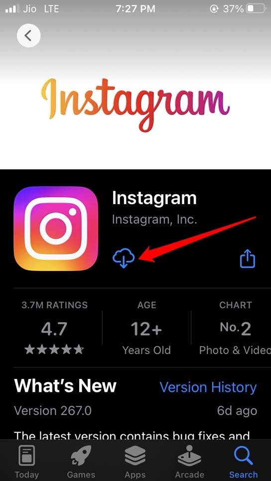 How to Fix 'You Can't Access Certain Features Now' on Instagram? 10 install instagram iOS