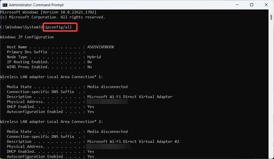 How to Set a Static IP Address on Windows 11? 17 Execute ipconfig command