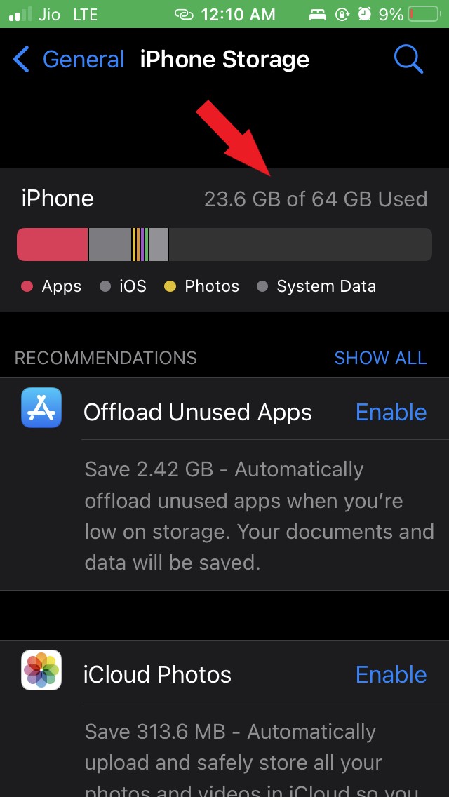 How to Fix Apple Maps Not Working on iPhone? 11 iphone storage check