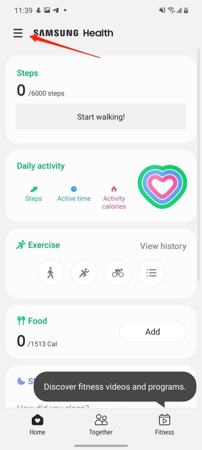 How to Use Samsung Health: Features and Benefits 4 samsung health main dashbaord