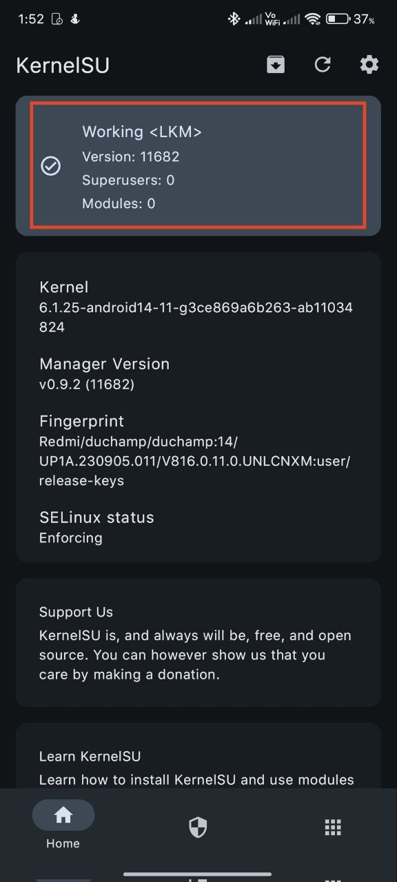 kernelsu working