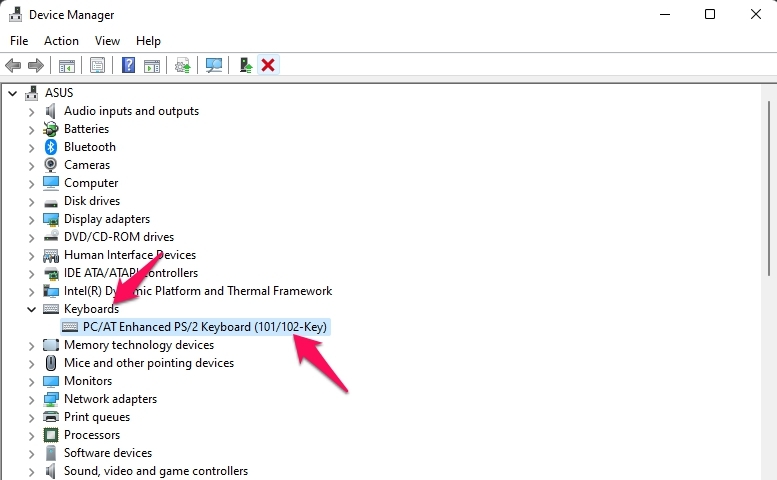 How to Fix Windows 11 Not Detecting the Keyboard? 8 keyboards dev manager