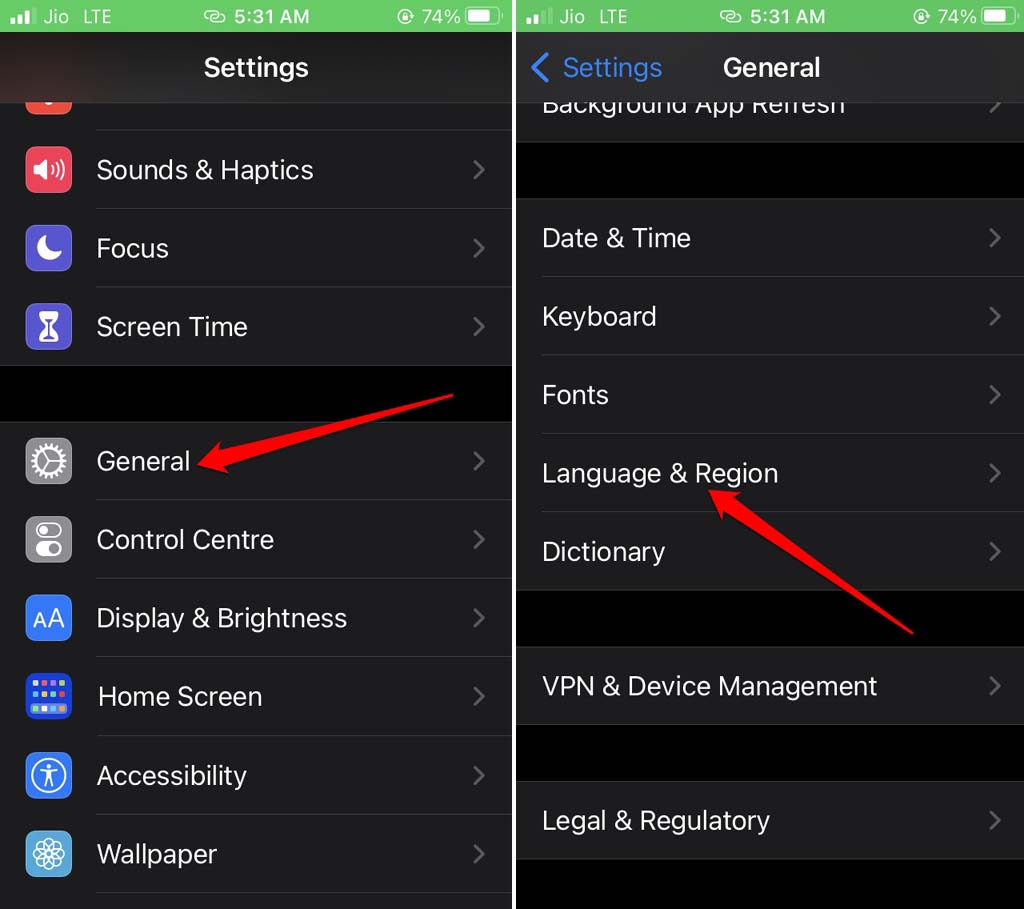 How to Use Live Captions in iOS 16? 2 language and region iOS 16