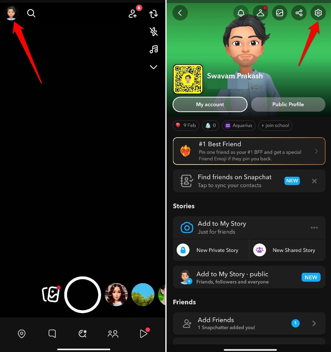 What is the Green Dot on a Snapchat Profile? 3 launch Snapchat settings