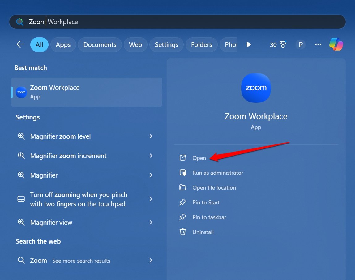 How to Fix Zoom Error 4502 5 launch Zoom app on Windows 11