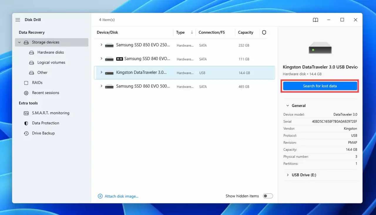 How to Recover Data From Mac Hard Drive to Windows PC 2 Launch disk drill