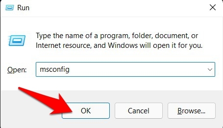 launch system configuration in windows 11
