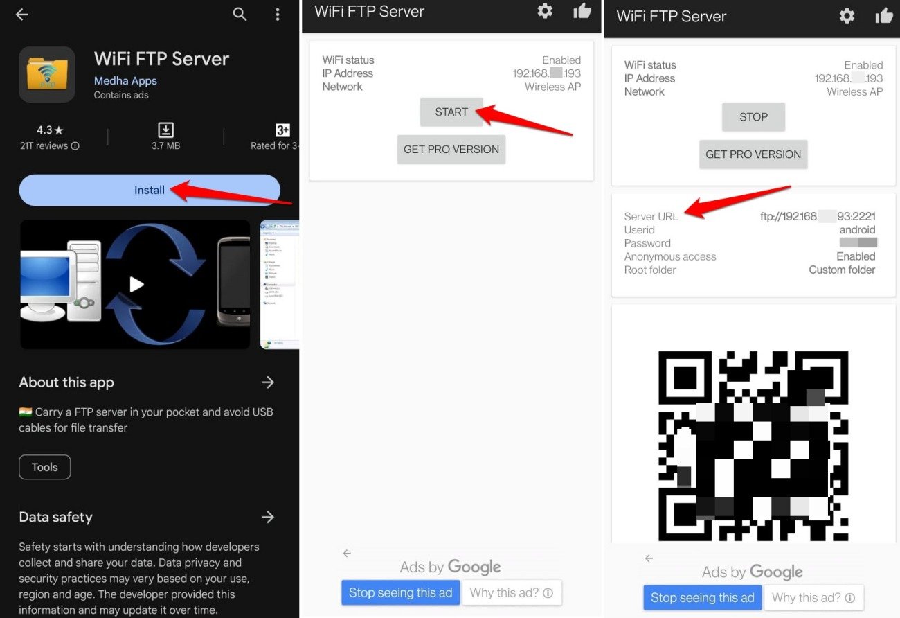 launch the FTP server
