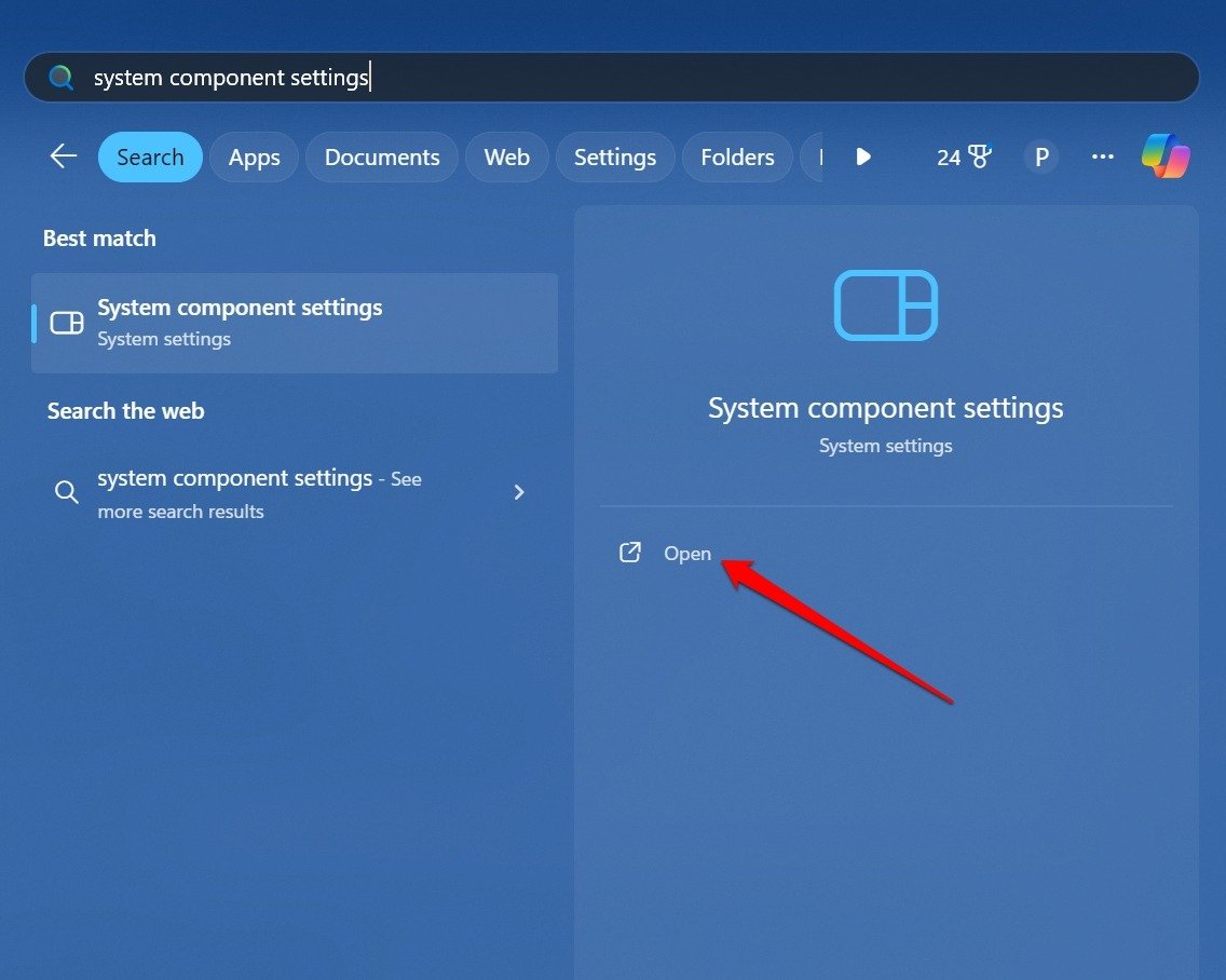 How to Fix Windows Security Protection History Missing in Windows 11 16 launch the Windows system component settings