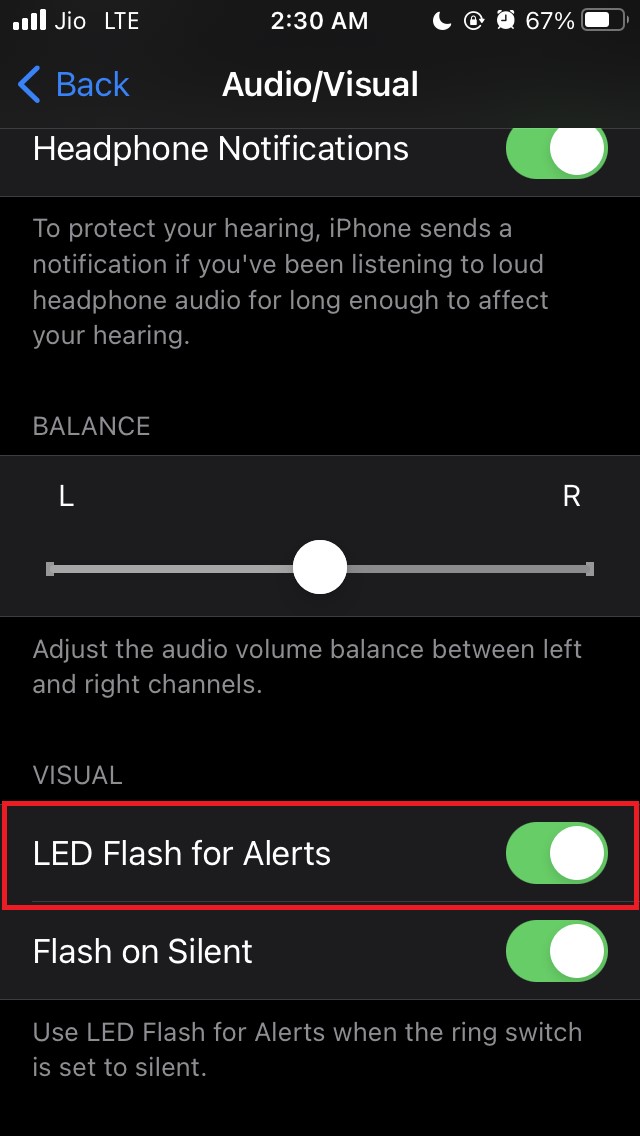 How to Turn ON LED Notifications on iPhone and iPad? 4 led flash notifications iPhone