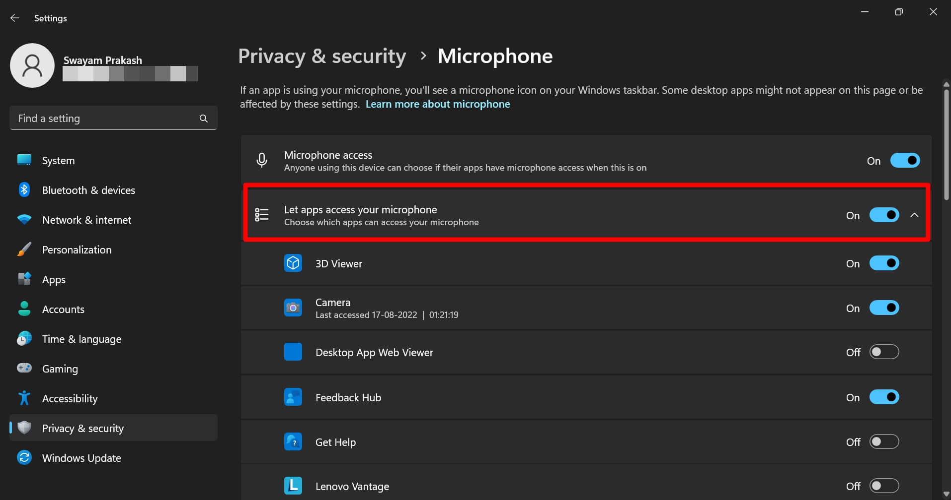 How to Fix Sound Recorder Not Working on Windows 11? 8 let apps access your microphone Windows