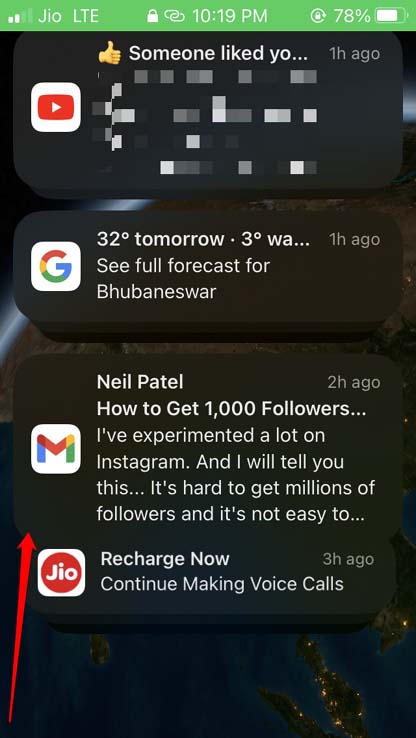 list styled notifications