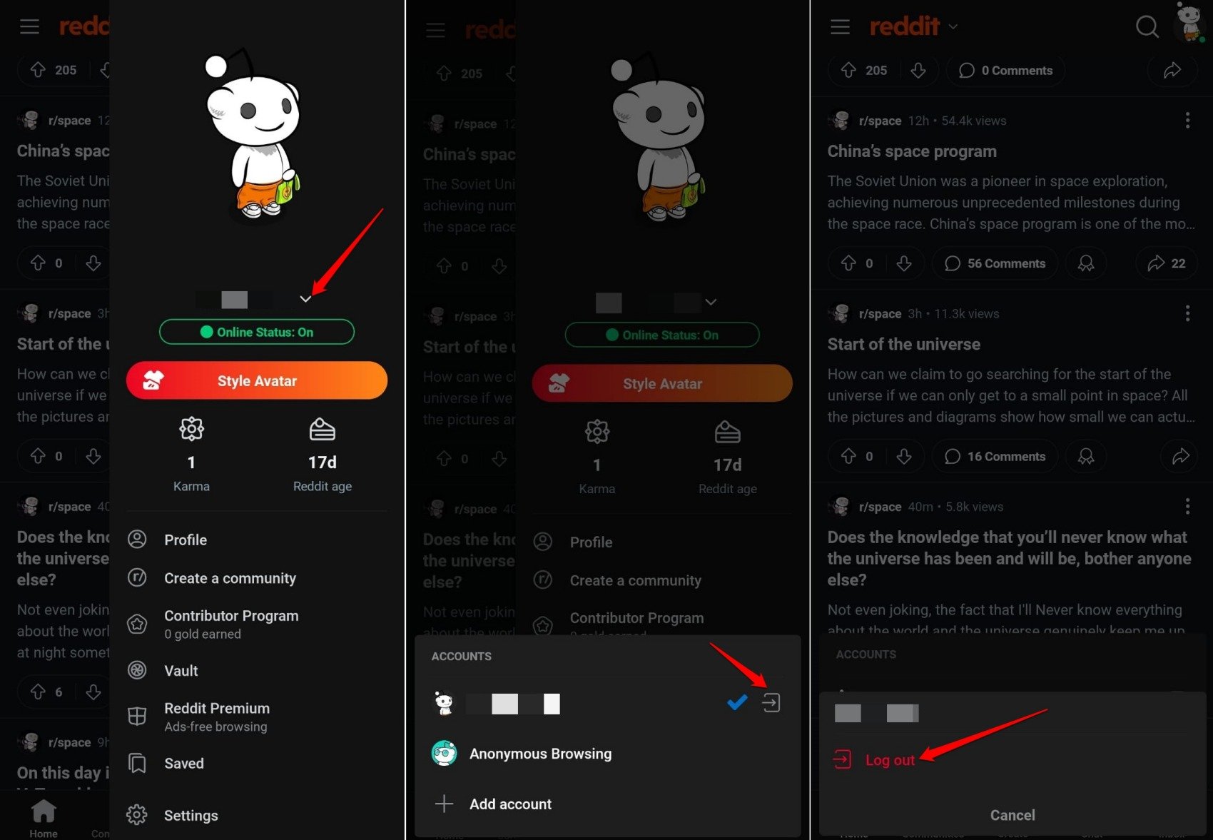What to do if 'Wow Such Empty" on Reddit Homepage? 5 log out of Reddit account