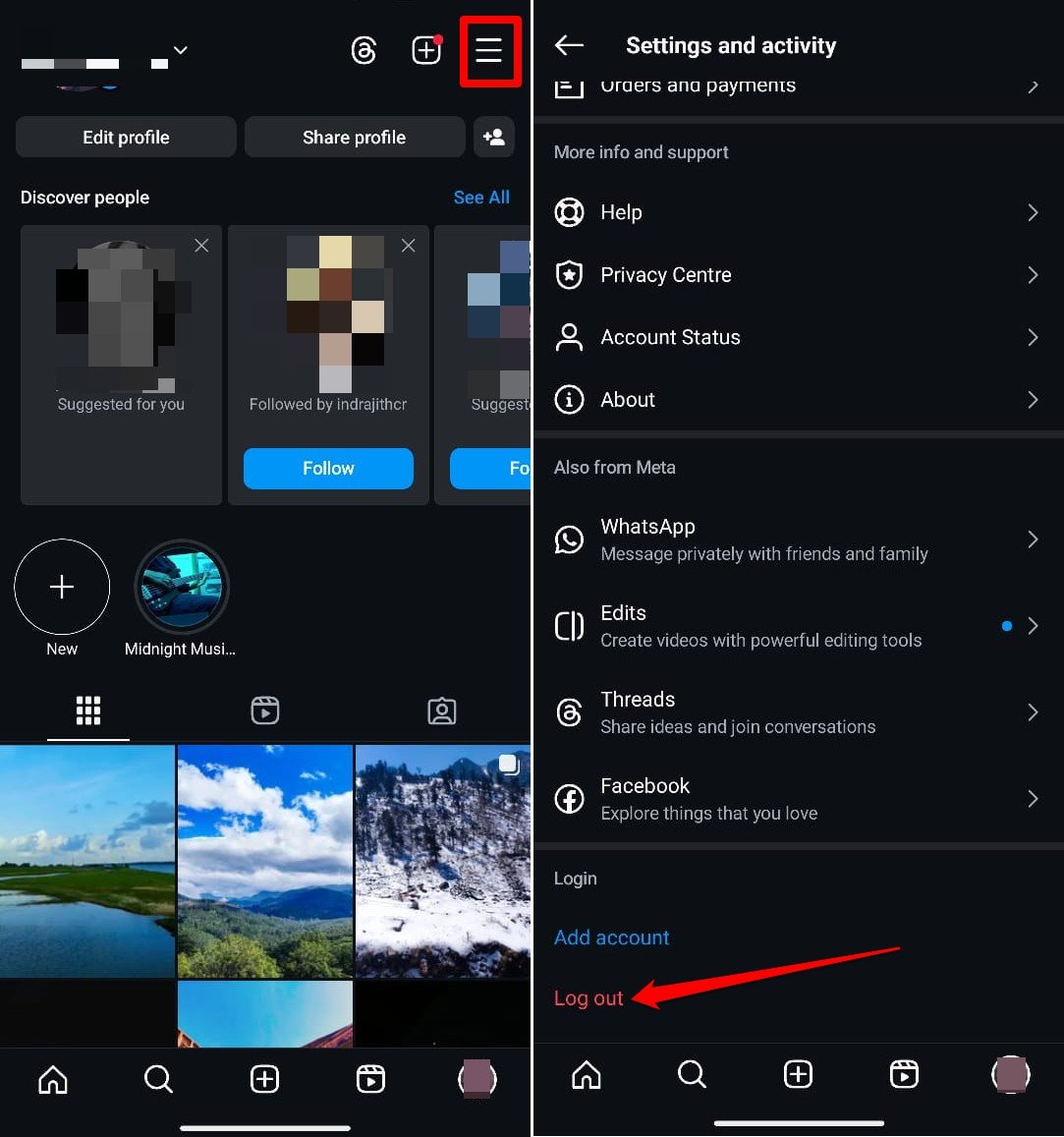 How to Fix the Instagram “Couldn’t Load Activity” Error? 5 log out of instagram in 2025