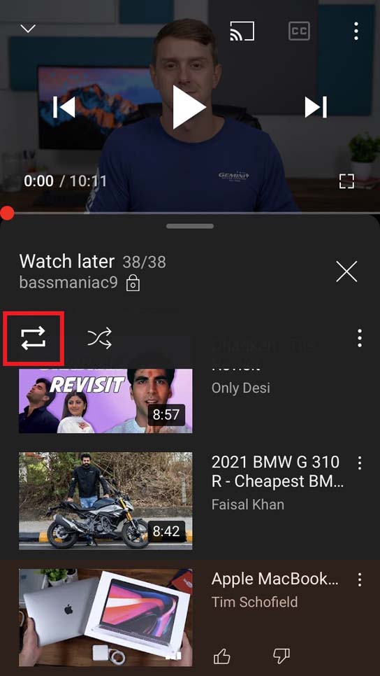 How to Loop Videos on YouTube App for iOS? 6 loop YouTube videos in Watch Later playlist