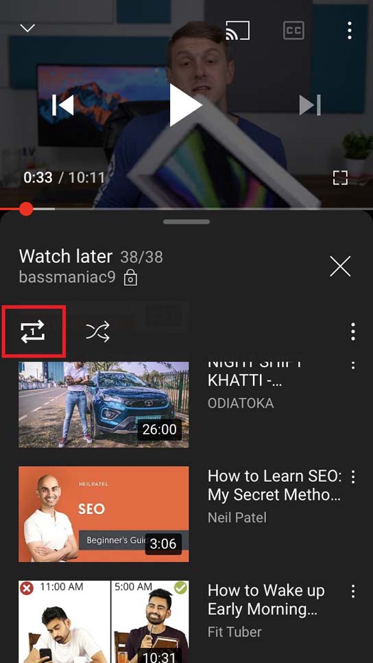 How to Loop Videos on YouTube App for iOS? 7 loop the current Youtube video