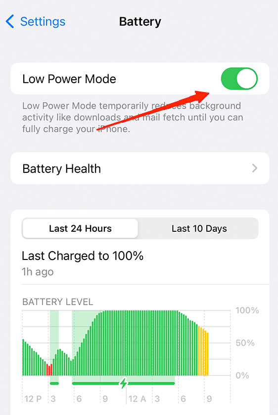 How to Fix Links Not Opening in WhatsApp on iPhone? 4 Low Power Mode and turn it off