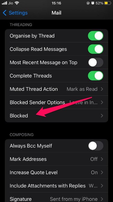 How to See Blocked Numbers on iPhone? 14 mail blocked