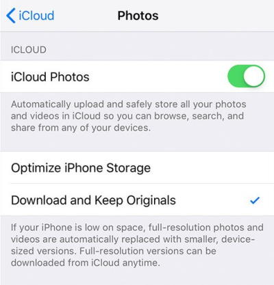 How to Fix Videos Not Playing iPhone Camera Roll? 9 turn off image optimization on iphone