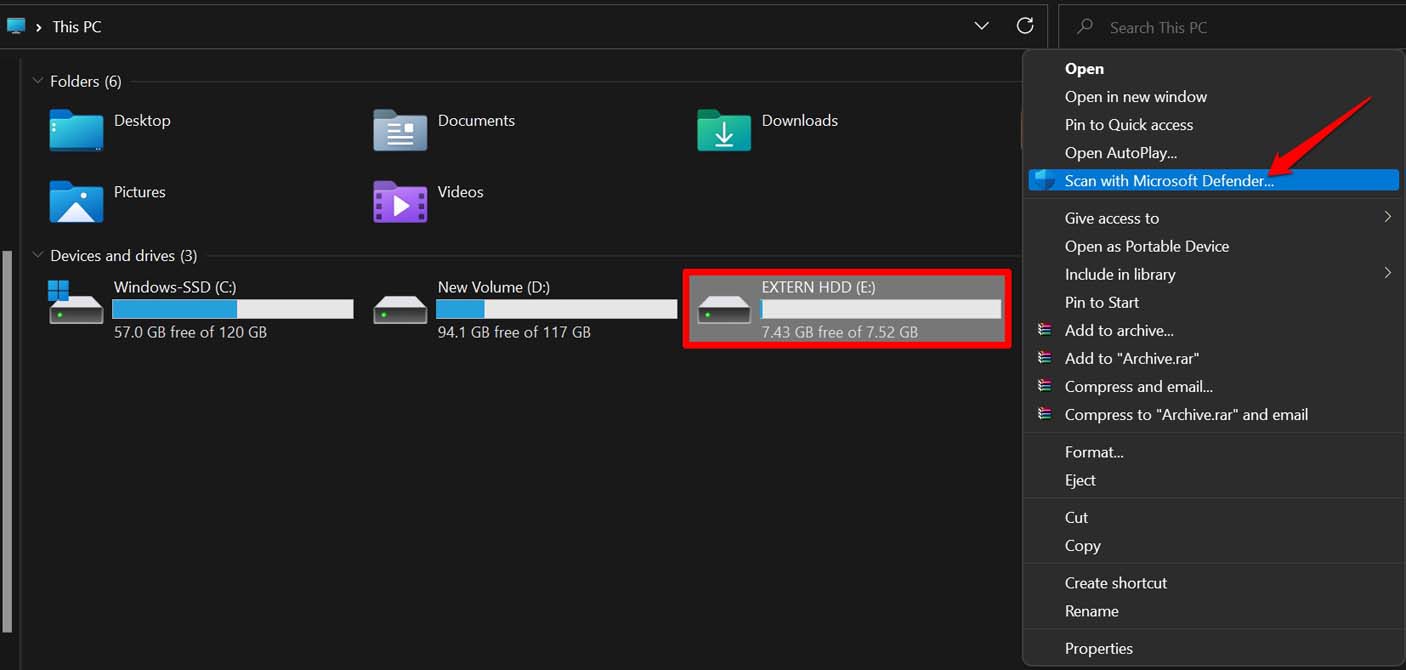 How to Fix 'Parameter is Incorrect' External Hard Disk Issue on Windows 11 4 malware scan of external hard disk