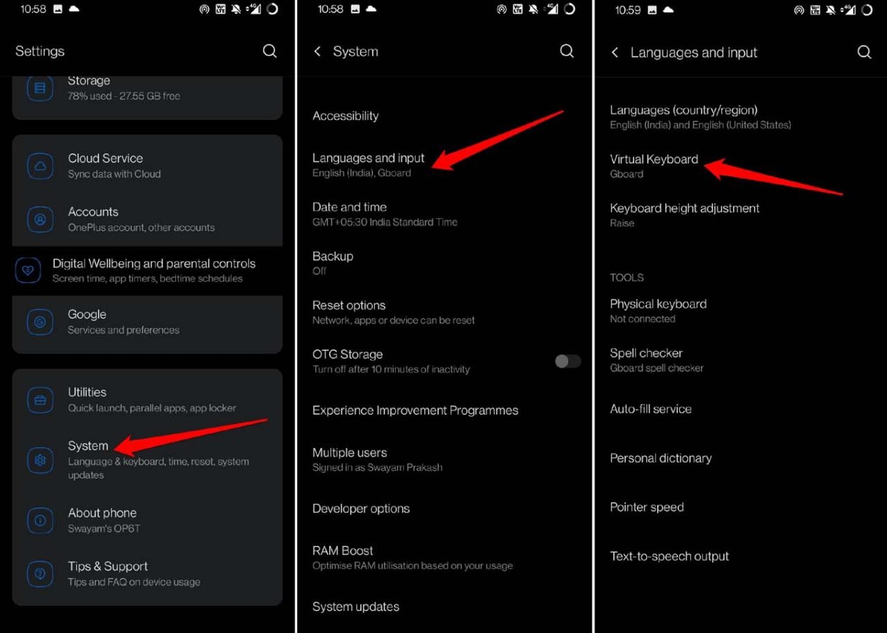 manage virtual keyboard app