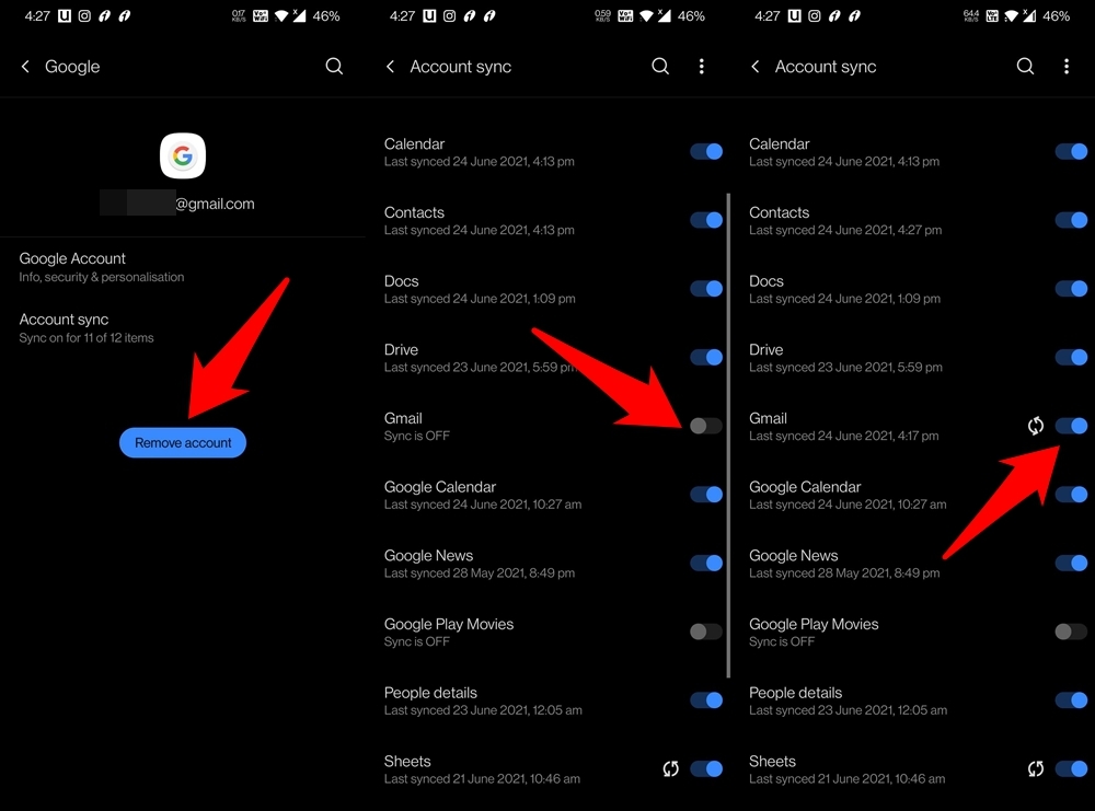 Gmail App Not working on Android: Top Ways to Fix! 5 manually sync gmail on android