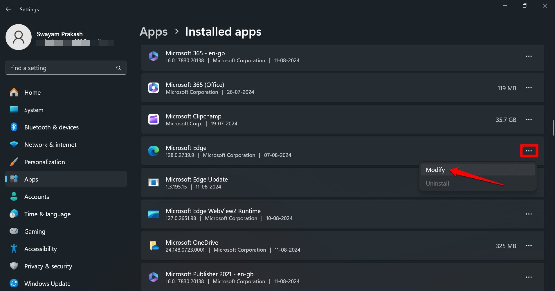 How to Fix “Microsoft Edge is Not Responding” in Windows 11 10 modify microsoft Edge in Windows 11