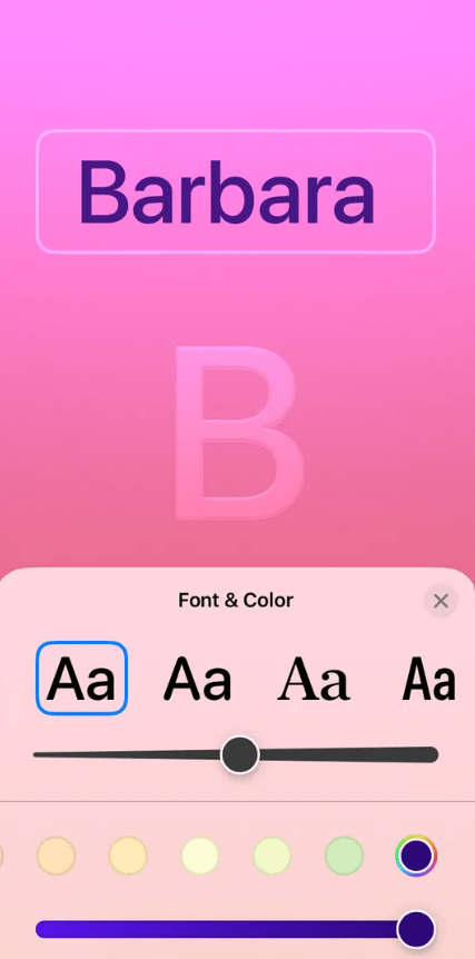How to Set Up Contact Poster in iPhone with iOS 17 10 Type some text, add any font style, color, thickness, etc.