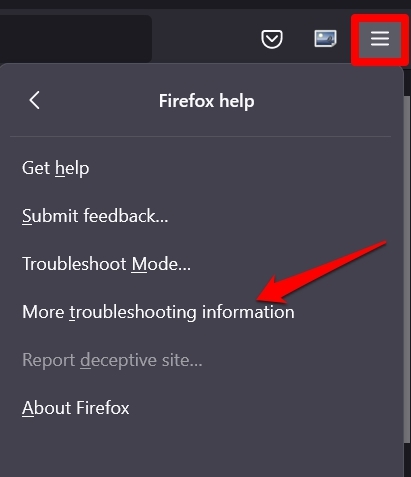 more troubleshooting information